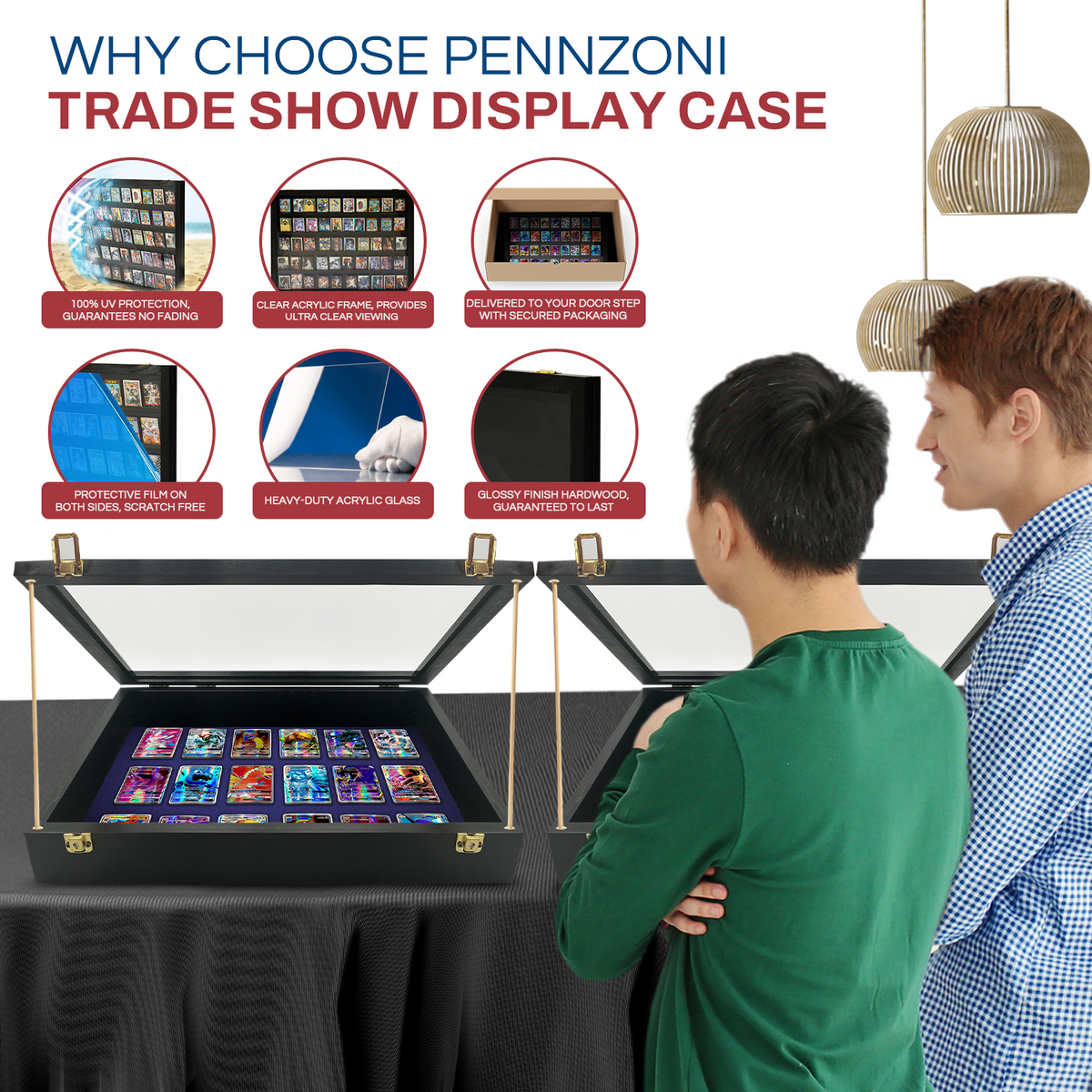 Pennzoni Small Trade Show Display Case – 18 × 22 × 4 in. – product image 4